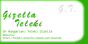 gizella teleki business card